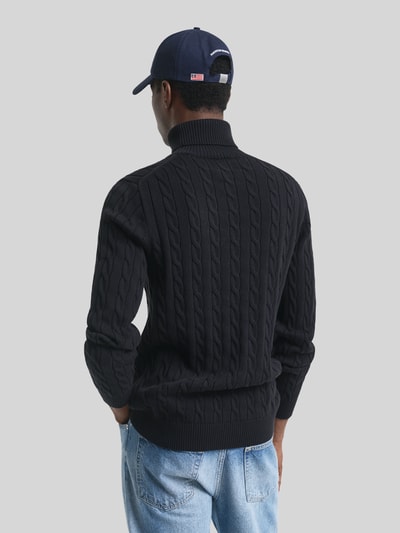 GANT Rollkragenpullover mit Logo-Detail Black 5