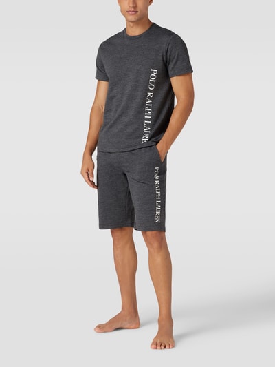 Polo Ralph Lauren Underwear T-Shirt mit Label-Print Modell 'LOOPBACK' Mittelgrau Melange 1