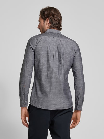 BOSS Orange Slim fit vrijetijdsoverhemd met button-downkraag, model 'Rickert' Zwart - 5