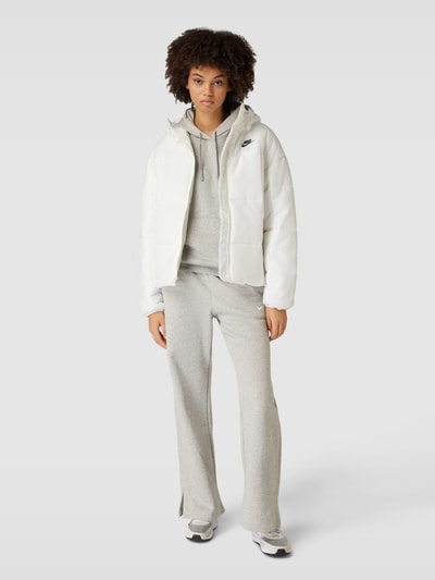 Nike Hoodie met labelstitching Lichtgrijs gemêleerd - 1