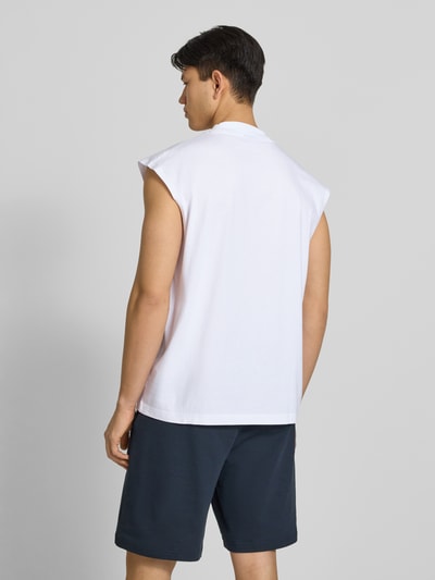 HUGO Blue Top typu tank o kroju relaxed fit z czystej bawełny model 'NAVERTZ' Biały 5