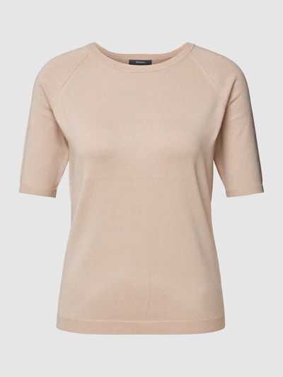 Montego T-shirt z imitacji dzianiny Camel 2