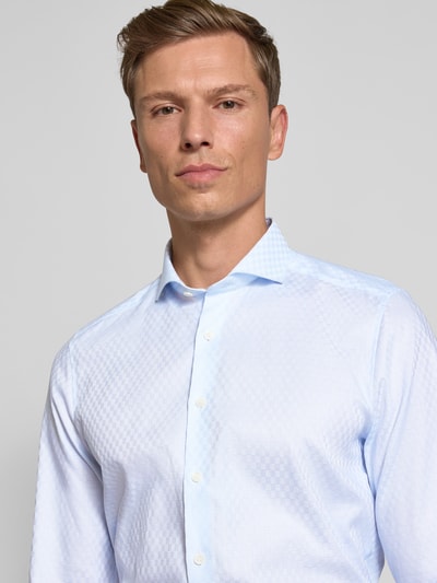 OLYMP Level Five Regular fit zakelijk overhemd met haaikraag Bleu - 3