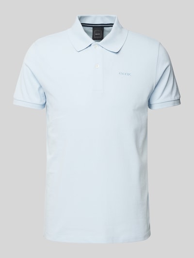 Geox Koszulka polo o kroju regular fit z kołnierzykiem polo Jasnoniebieski 2