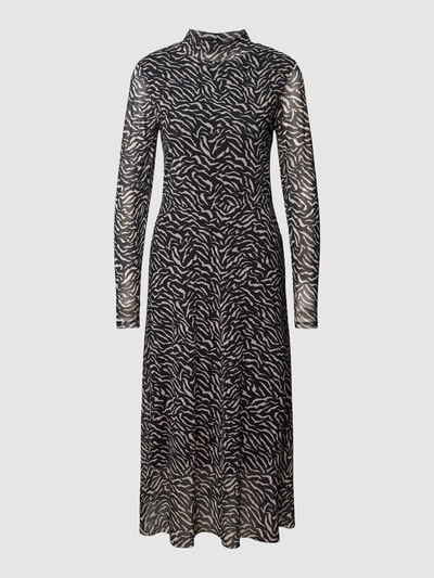 COMMA Maxikleid mit Allover-Muster Black 2