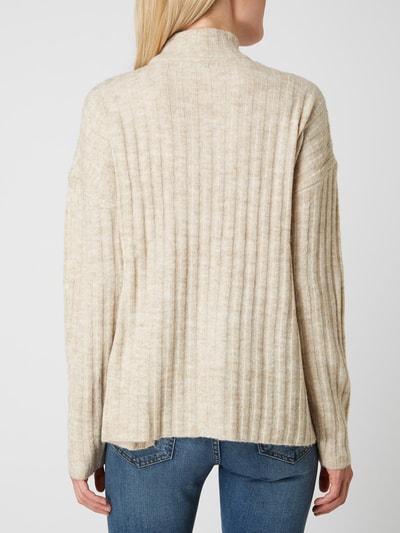 Pieces Pullover mit Turtleneck Beige Melange 5