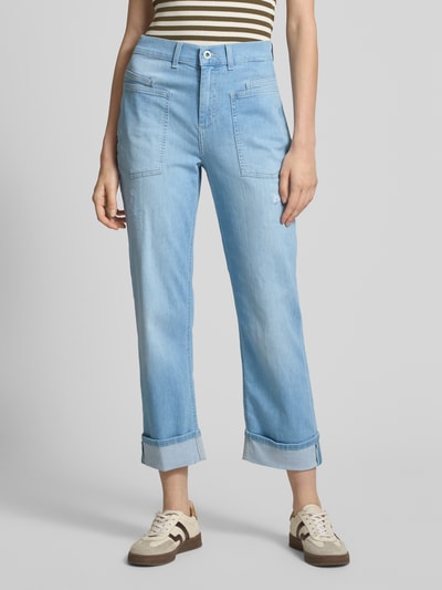 Angels Jeans in verkorte pasvorm, model ''LIBERTA' Bleu - 4