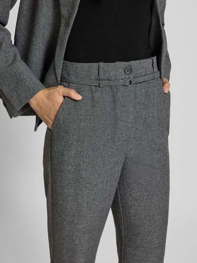 B.Young Broek van viscosemix met riem, model 'Etona' Middengrijs - 3