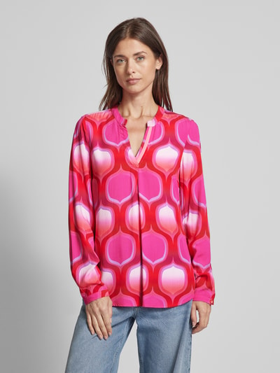 Emily Van den Bergh Blouse met tuniekkraag Felroze - 4