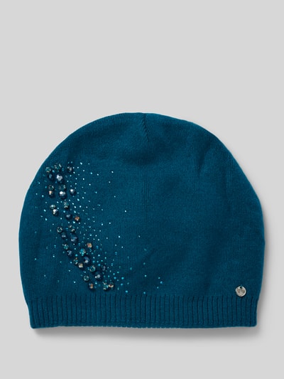 CAPELLI NEW YORK Beanie mit Label-Detail Petrol 1