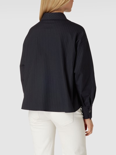 Marc O'Polo Denim Hemdbluse im Nadelstreifen-Look Marineblau 5