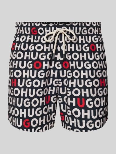 HUGO CLASSIFICATION Badehose mit Logo-Muster Modell 'Tortuga' Rot 1