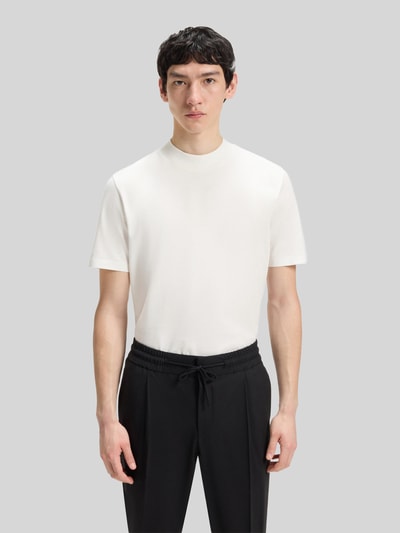 HUGO Slim Fit T-Shirt aus reiner Baumwolle Modell 'DIMERSOM' Offwhite 4