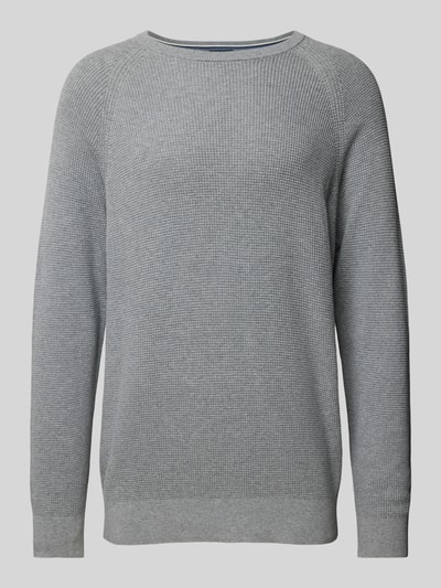 OLYMP Level Five Strickpullover mit gerippten Abschlüssen Mittelgrau 2