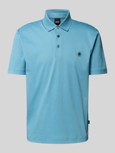 BOSS Regular Fit Poloshirt aus reiner Baumwolle Aqua 2