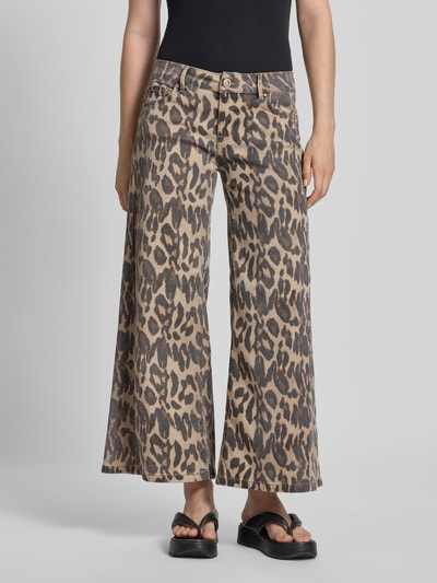 Buena Vista Broek met verkorte pasvorm, model 'Italy Palazzo' Beige - 4