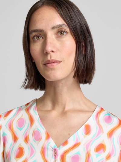 Emily Van den Bergh Regular fit blouse met V-hals Offwhite - 3