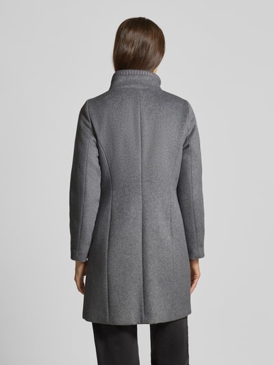 s.Oliver RED LABEL Slim fit lange jas met wol Lichtgrijs gemêleerd - 5