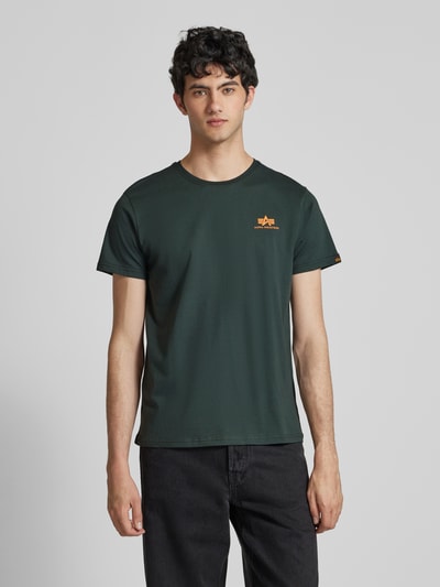 Alpha Industries T-shirt z nadrukiem z logo Petrol 4