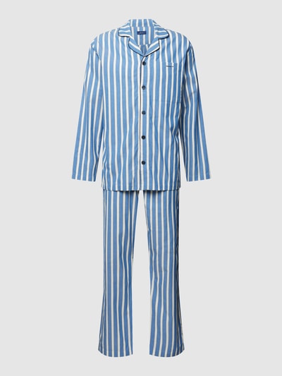 Gant Pyjama mit Streifenmuster Modell 'OXFORD' Blau 2