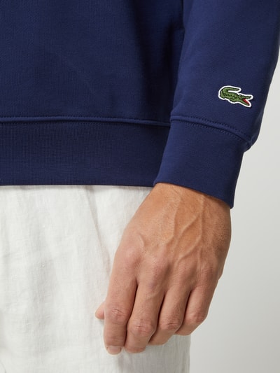 Lacoste Bluza z logo Ciemnoniebieski 3