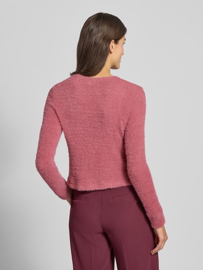 Jake*s Collection Shirt met lange mouwen en ribboorden Rosé - 5