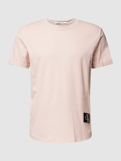 Calvin Klein Jeans T-shirt met labelpatch Roze - 2