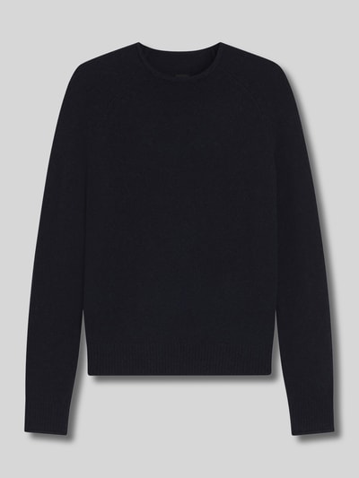 BOSS Orange Regular Fit Strickpullover aus Woll-Mix mit Alpaka Modell 'C_FESPERANASY' Dunkelblau 2