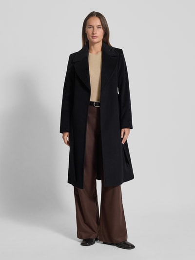 Lauren Ralph Lauren Mantel mit Reverskragen und Bindegürtel Black 1