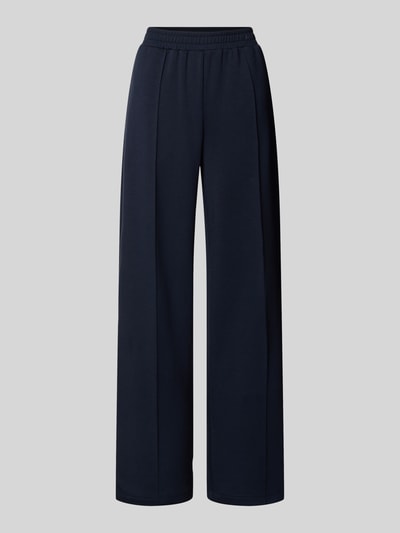 Produktfoto, Regular Fit Pyjama-Hose mit Modal-Anteil von Marc O'Polo in einfarbigem Dunkelblau, elastischer Bund, seitliche und Gesäßtaschen, Sweat-Material.