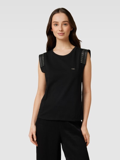 Liu Jo Sport Tanktop mit Ziersteinbesatz Black 4