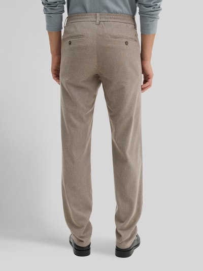 Marc O'Polo Regular Fit Schmale Hose aus Baumwoll-Mix Mittelbraun 5