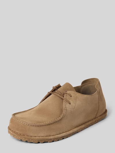 Birkenstock Schnürschuhe aus Leder Taupe 1