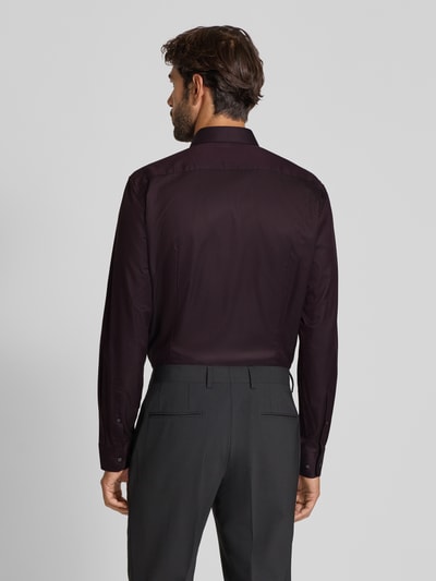 Jake*s Regular Fit Business-Hemd mit Knopfleiste Pflaume 5