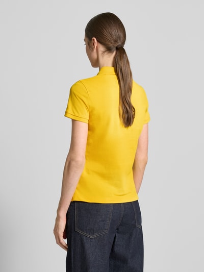 Gant Poloshirt mit Label-Stitching Gelb 5