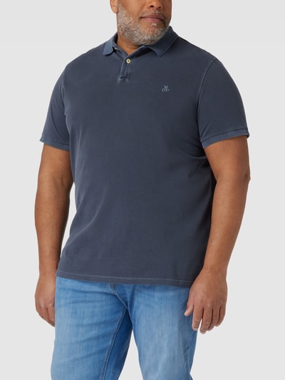 MARC O’POLO PLUS PLUS SIZE Poloshirt mit Label-Stitching Marine 4