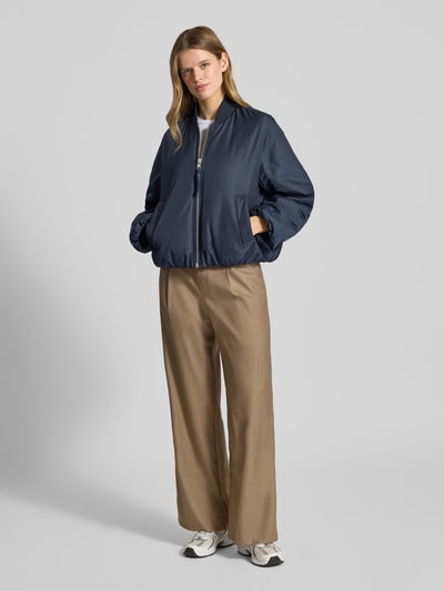 Marc O'Polo DENIM Regular fit bomberjack met college-kraag Marineblauw - 1