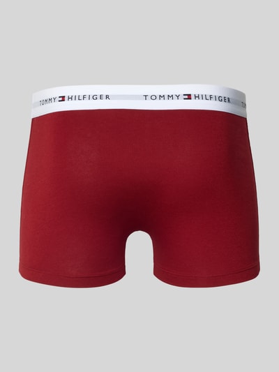 Produktfoto, Trunks aus Baumwoll-Mix im 3er-Pack von Tommy Hilfiger, Optik: Unifarben, Label-Schriftzug am elastischen Bund, Material Baumwoll-Mix