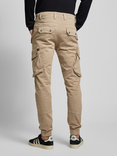 Alpha Industries Cargobroek met labeldetails, model 'COMBAT' Zand - 5