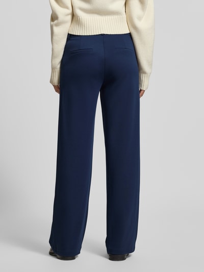 FREE/QUENT Wide fit stoffen broek met viscose Model 'Nanni' Marineblauw - 5