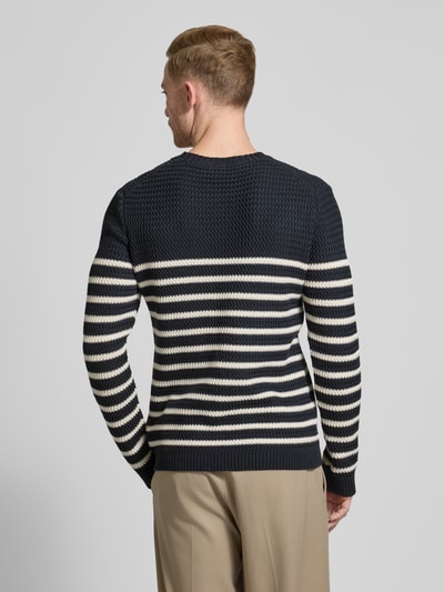 JOOP! Jeans Strickpullover mit Rundhalsausschnitt Modell 'Gerono' Marine 5