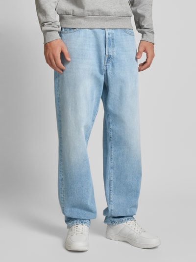 Replay Straight Fit Jeans mit Eingrifftaschen Modell 'M9Z1' Jeansblau 4