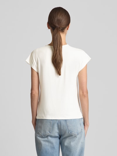 ZABAIONE T-shirt met logo-applicatie, model 'Sa44lly' Offwhite - 5