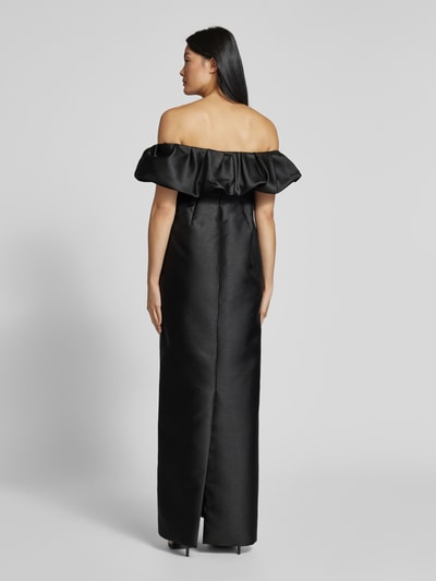 Vera Wang Bride Abendkleid mit Gehschlitz Modell 'ALSSACE' Black 5