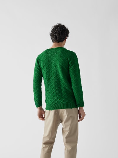 Maison Margiela Pullover mit Destroyed-Effekten Grün 5