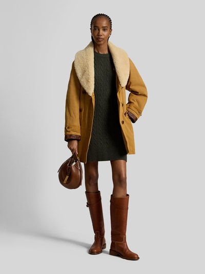 Polo Ralph Lauren Fließendes Freizeitkleid aus Woll-Kaschmir-Mix Oliv 1