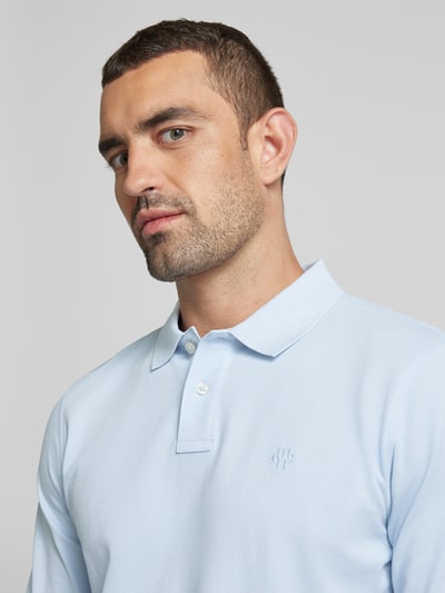 MCNEAL Regular fit poloshirt met labelstitching Lichtblauw - 3