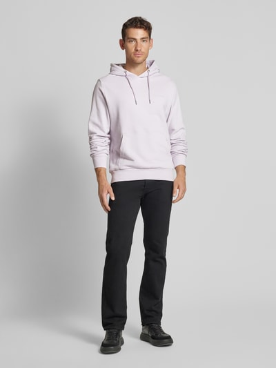 Mazine Hoodie mit Label-Stitching Modell 'Burwood' Lavender 1