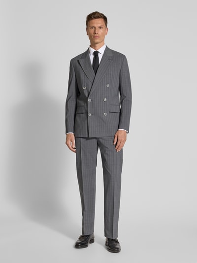 Strellson Slim fit colbert met klepzakken, model 'Ashton' Middengrijs - 1