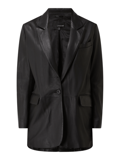 Studio AR Blazer aus Leder Modell 'Nayeema' Black 2